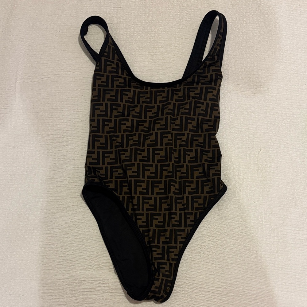 Fendi Black and Brown Swim